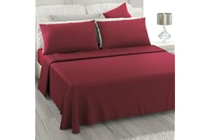 L'ANTICO ARCOLAIO - Lenzuola Matrimoniali Cotone 100% Completo con Federe Cuscini, Set Anallergico e Antiacaro, Colore Tinta Unita, Manifattura Made in Italy con Fibra Naturale