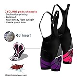 FDX Women's Cycling Bib Shorts 3D Gel Padded Cycling Pants Bike Shorts