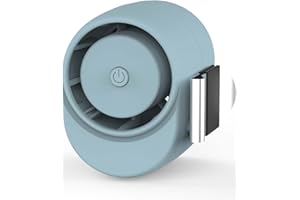KENSUKA Ventilador portátil con Clip en la Cintura, Mini Ventiladores USB Recargables, Tres Velocidades, para Trabajos al Aire Libre, Pesca, Ciclismo