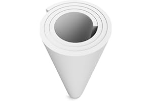 MEARCOOH EVA Foam Cosplay White 15mm Thick (1mm to 20mm) Large 35.5''x59'' Sheet Premium High Density 86 kg/m3 for Cosplay, Crafts Projects (White 15MM)