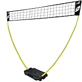 Rete da pallavolo per Giardino Professionale con Pali Alta 225 cm Portatile per Bambini e Adulti Regolabile Da beach volley, 