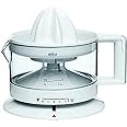 Braun CJ3000 Spremiagrumi, rotazione a destra e sinistra, avvio e arresto automatici, base antiscivolo, vano portacavo, capac