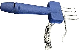 SIUWDDEE Knüpfhaken-Werkzeug, Wolle, Stricken, Häkelwerkzeug, Kordel, Icord Herstellungswerkzeuge, tragbare Kordel-Strickhaken, 3 Knüpfnadeln, Häkelwerkzeuge für Strickarbeiten, Projektbedarf, 20,5 x 4,5 cm