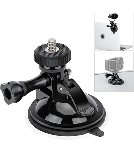 Ventouse ISHOXS Power Force Cup ProX – Support Caméras Action, Aluminium, 200g