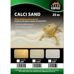Calci Sand creme 25Kg, Kalziumcarbonatsand, Terrarieneinstreu