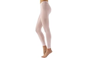 CALZITALY Collants de Danse Femme sans Pied | Leggings de Ballet Femmes | Noir | S/M, L/XL | 60 DEN | Fabriqué en Italie