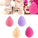 Hosaire Beauty Blender Mode Wassertropfenform Makeup Schwamm Puff Schönheits Flawless Foundation Sponge Beautyblender Puff Verfassungs,4 pcs Zufällige Farbe - 2