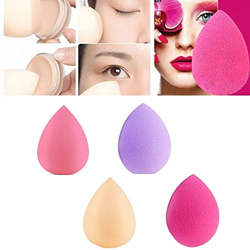 Hosaire Beauty Blender Mode Wassertropfenform Makeup Schwamm Puff Schönheits Flawless Foundation Sponge Beautyblender Puff Verfassungs,4 pcs Zufällige Farbe - 2