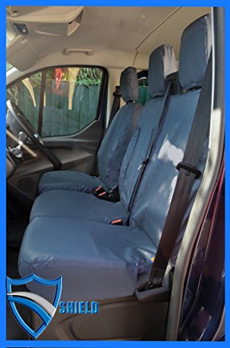 VAUXHALL MOVANO 2011 VAN SEAT COVERS GREY HEAVY DUTY WATERPROOF