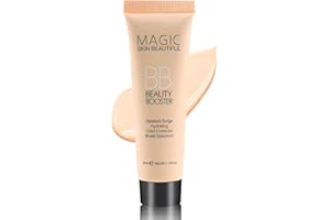 HAORQEE BB Cream Tinted Moisturiser Foundation, Hydrating Full-Coverage Tinted Moisturiser Face Women, Oil Control Lightweight Smoothing Color Correcting Cream for All Skin Types (02 Light)