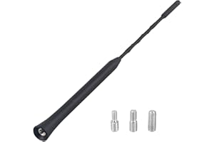 ICYWINK Antenna Radio Auto,Antenna Autoradio AM FM, Antenna Universale per Auto per Tutti i Modelli di Auto,Antenna Autoradio Auto FM DAB da Tetto 23cm Ricambio, con Filettatura M4 M5 M6