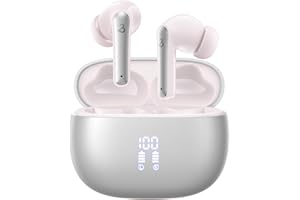 YELKUTT Bluetooth Kopfhörer, Kopfhörer Kabellos Bluetooth 5.3 mit 6 ENC Mikrofon, In Ear kopfhörer Bluetooth mit HiFi Stereo Tiefer Bass, Lärmminderung, 50Std Spielzeit, IPX8 Wasserdicht Ohrhörer LED-Anzeige