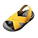 Produktbild 2018 Sommer Neue Strandschuhe Kleinkind Kinder,Absolute Baby Mädchen Jungen Hohlen Sandalen Casual Hausschuhe Slip-On Clogs Mode Pantoletten PU Slipper für 1-6 Jahr (1.5-2 Jahr, Gelb)