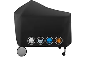 vchin Cubierta de Repuesto para Parrilla Weber 7152 Performer Deluxe de 22 Pulgadas, Cubierta Impermeable Resistente a la decoloración (48.5 Pulgadas de Largo x 25.5 Pulgadas de Ancho x 39.8 Pulgadas