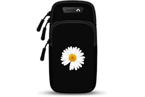 BRINNY Armband Armtasche, Rennen Outdoor Handytasche Sport Laufen Doppel Reißverschluss Sportarmband für Handy Bis zu 7,0", iPhone 14 13 12 Pro 11 XS MAX XR, Samsung Galaxy Huawei