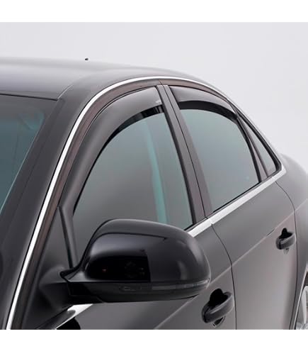 EdgeVisors Tinted Wind Deflectors For SKODA Kamiq 5 Door SUV 2019+ – 4pc Set, Aerodynamic, Gloss Finish