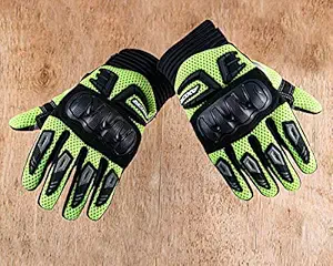 Axor Air Stream Black Neon Green Gloves-M