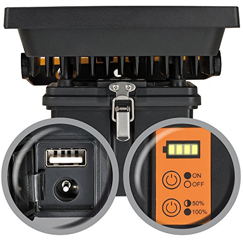 Brennenstuhl Mobile Akku Chip-LED-Leuchte / LED Strahler Akku (Außenleuchte 30 Watt, Baustrahler IP54, Fluter Tageslicht) Farbe: schwarz/gelb - 2