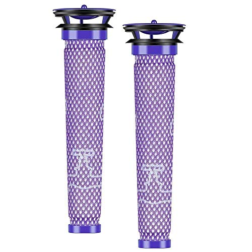 LiBatter 2X Filtros Lavables Pre Motor para Dyson DC58 DC59 DC61 DC62 V6 V8 aspiradora Animal Lavable pre-Motor Stick Filter