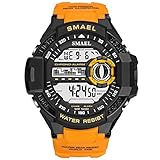 Adisaer Automatikuhr Herren Wasserdicht Wasserdicht Herrenuhr Orange Outdoor Sportuhr Armbanduhr Automatikuhr