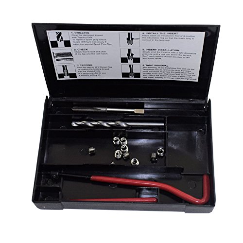 AB Tools-Unithread3/8" x 16 BSW Whitworth Tap Repair Cutter Kit Helicoil Damaged Threads 14pc Kit