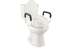 App Life Rialzo WC per Anziani con Braccioli e Coperchio 10 cm, Dispositivo Medico di Classe I, Rialzo Bagno Disabili, Alzawater per Anziani, Sollevatore WC Disabili, Rialzo per WC Universale