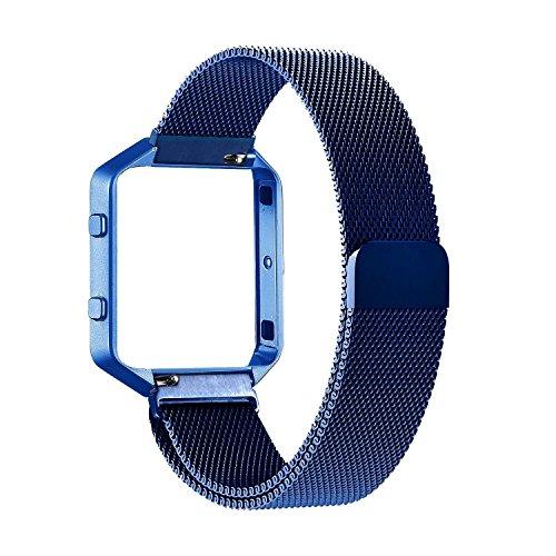 Fitbit Blaze Frame + Armband (6,7-8,1 Zoll) , mit Einzigartige Magnet-Verschluss, PUGO TOP Replacement Wrist Band Uhrenarmband fur Fitbit Fitness Uhr Blaze - 2