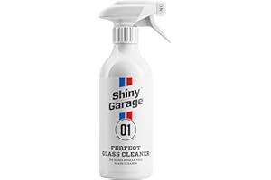 Shiny Garage "Perfect Glass Cleaner" środek do czyszczenia szyb samochodowych do wnętrz i na zewnątrz, 500 ml, skuteczny środek do czyszczenia szyb samochodowych, nie pozostawia smug, wydajny środek