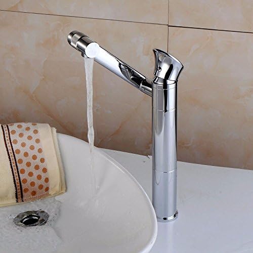 Coldtutu 2018 Modern Design Bathroom Sink Tap Basin Tap Quality, Plating Rotating Hot and Cold Water Ceramic Valve Kitchen Sink Mixer Tap Single Hole Single Handle Bathroom Sink Tap