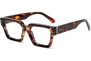 YAMEIZE Rectangle Blue Light Blocking Glasses -for Women Men Classic Square Blue Light Eyeglasses Anti Fatigue Computer Gaming