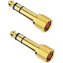 Adattatore Audio Jack Spina Mono 6,35 Mm - Presa Stereo 6,35 - Foto 2