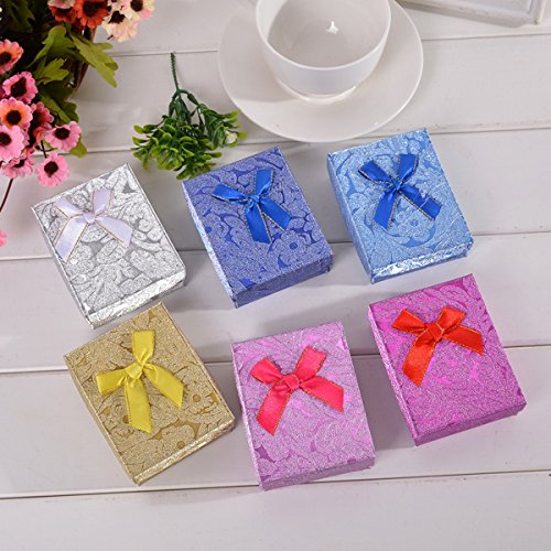 HooAMI Geschenkbox Schachtel Karton Aufbewahrungsbox Etui mit Schleife - 4