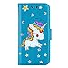 Produktbild iPhone SE/iPhone 5 5s Hülle, Bear Village® Hülle mit Standfunktion und Kartenfach, Hülle mit TPU Innere, Magnet Ständer Leder Tasche für Apple iPhone SE/iPhone 5 5s, Blau