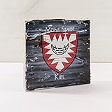 Holzbild Shabby-Chic *MEINE STADT KIEL**WOOD* Maritim, 10x10 cm *UNIKAT* - Holzbild, Wandbild, Landhausstil, Shabby Chic, Vintage, Bilder, Motive, Kiel, Geschenkidee, Souvenir, Deko