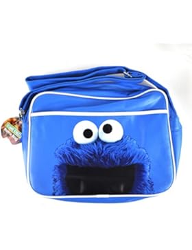 Retro Bag- Batman Sesame Street The Cookie Monster Official Fan Film Merchandise Satchel