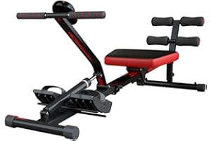 Kendox RowShaper - Rudergerät für Zuhause - Fitnessgerät für Cardio & Krafttraining - LCD Display - Heimtrainer - Ganzkörpertrainer - Cardiotraining
