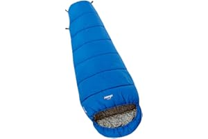 Vango Starlight Junior Sleeping Bag, 2 Season Sleeping Bag for Kids, Ideal for Festivals and Family Camping Trips, Camping Equipment
