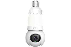 Imou 2K Telecamera Lampadina WiFi Esterno per E26/E27 Portalampada, Telecamera WiFi Interno con Audio Bidirezionale, Rilevamento Umano/Auto, Visione Notturna A Colori Privacy Modalità