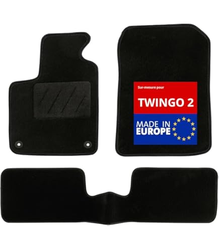 MTM Tappetini per Toyota Aygo II 07.2014-11.2021 su Misura Sagomati come Originali, Battitacco in Moquette, Bordo Antiscivolo, cod. One 4862