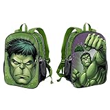 Dimensiones: 32 x 25 x 12cm Karactermania Hulk Rage-Dual Rucksack (Klein) Mochila Infantil 32 Centimeters 9.25 Verde (Green)