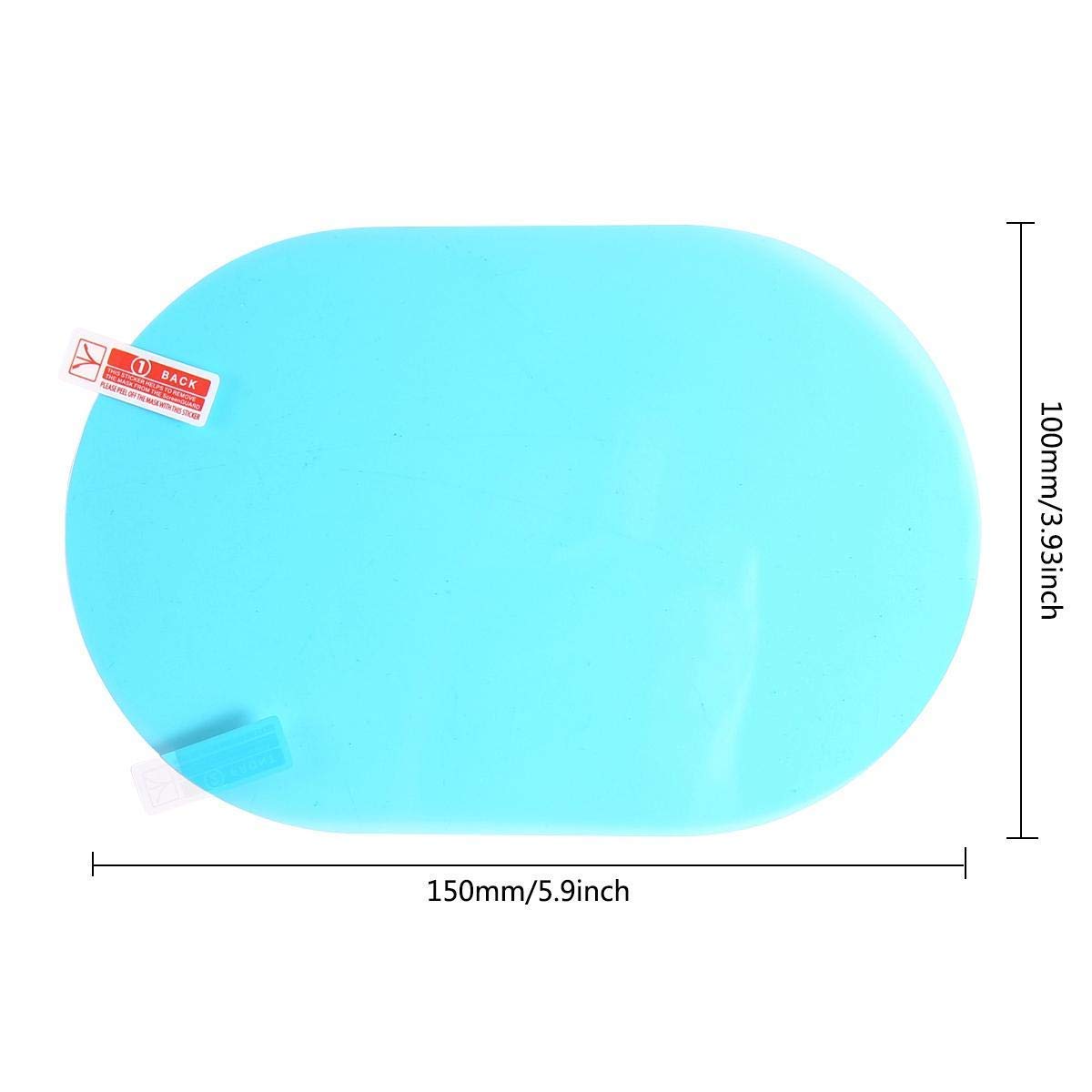 CS GLARE Anti Fog Film, Rearview Mirror Waterproof Film Anti-glare Anti Dust Anti-Water Mist Film Rearview Mirror Side Window Protective for All Automobile and Vehicle (Set of 2) - Image 8