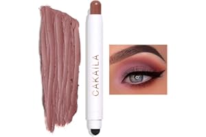TIMIPOO Crema de sombra de ojos, lápiz de sombra de ojos, barra de maquillaje de ojos mate y brillante, maquillaje fluorescente con sombra de ojos impermeable de larga duración (03#)
