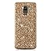 Produktbild Coollee Hülle für Samsung Galaxy A6 Plus/A6+ 2018 Glitzer Handytasche Mädchen Glitter Sparkle Bling Strass Silikon Weich TPU Bumper Etui Ultra Dünne Smartphone Luxury Kristall Cute Original Glänzend Funkeln Case Cover Handy Hüllen Stoßdämpfend Protective Tasche Schutz Schale (Gold)