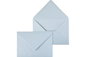 Netuno 20 buste da lettera colorate blu pastello formato C5 16,2 x 22,9 cm 120g buste grandi eleganti carta colorata per partecipazioni biglietti inviti matrimonio compleanno Natale Pasqua