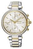 Seiko Damen Chronograph Quarz Uhr mit Edelstahl Armband SNDV42P1