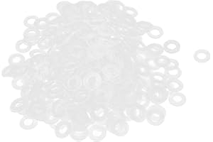 UXCELL sourcing map Rondelles plates en nylon M3 6 mm OD 3 mm ID 0,5 mm d'épaisseur joint d'étanchéité pour tuyau d'eau robinet transparent paquet de 200