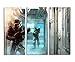Produktbild Wolfenstein the New Order Wandbild 3 teilig 120x90cm (jedes Teil 40x90cn) schöner Kunstdruck auf echter Leinwand gespannt auf Echtholzrahmen