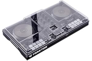 Decksaver LE Cover for Native Instruments Kontrol S2 MK3 - Super-Durable Polycarbonate Protective lid in Smoked Clear Colour, Made in The UK - The DJs' Choice for Unbeatable Protection