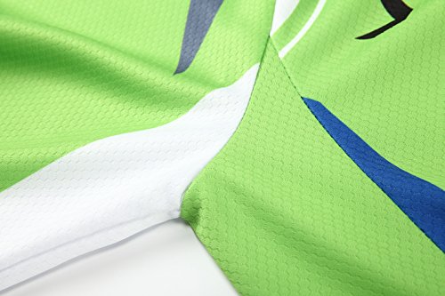 [Größe:S-5XL][option:Trägerhose,3D 2.8cm Sitzpolster] Fahrrad Trikot Langarm Radhose Radtrikot Fahrradbekleidung Herren Männer Hemd mit lange Ärmeln Set Cycling OutdoorTrikots Windjacke Neue - 5