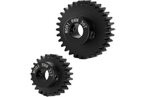 Runup Lot de 2 pignons 8 mm en acier au carbone M1 22T-39T pour 1/5 X-MAXX X MAXX 6S 8S 1/6 XRT Monster 1/10 Arrma HPI E-REVO (23T+30T)